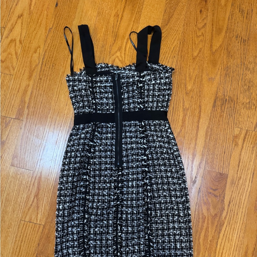 ⭐️Women's GUESS JEANS Black Nylon Strap Above Knee, Mini 1 Piece Dress - Picture 4 of 6